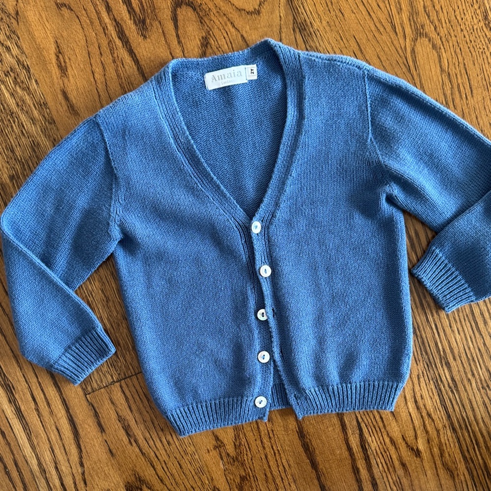 Amaia London mid Blue Cardigan Sweater 2 year